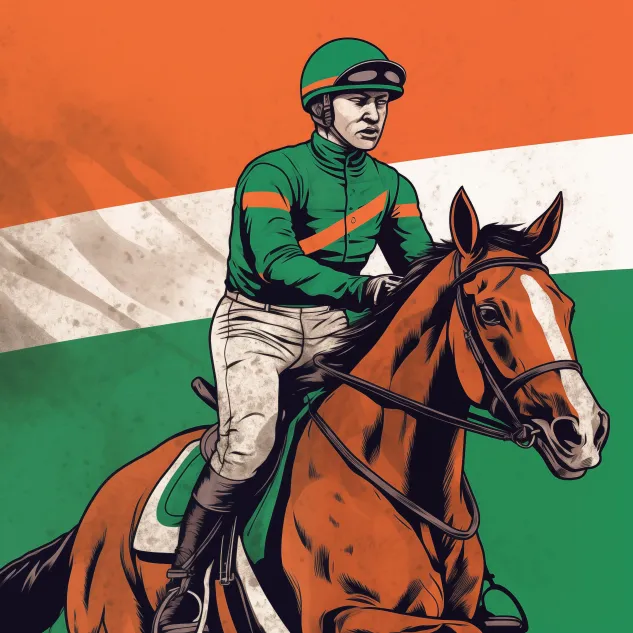 Irish race horse flat